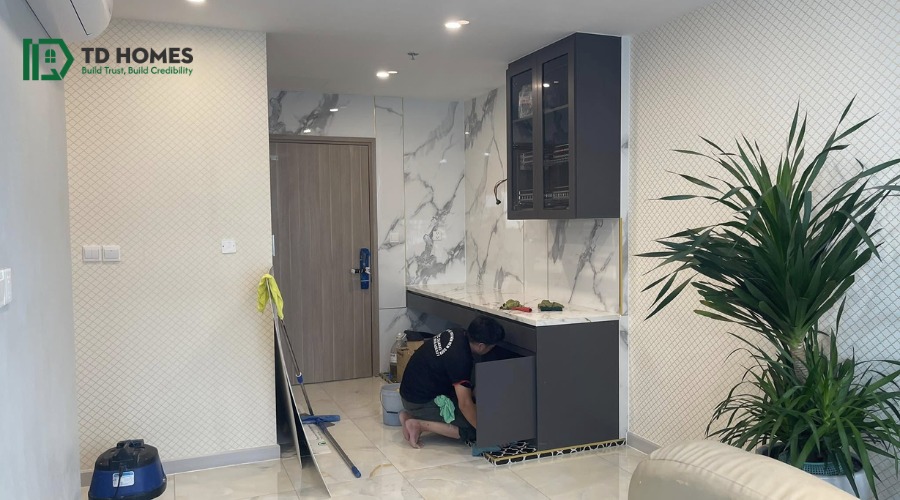 Cải tạo bếp hiện đại chung cư Vinhomes Grand Park Quận 9
