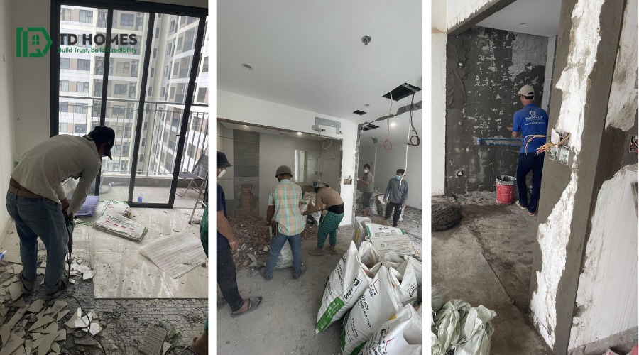 Cải tạo căn hộ 2 phòng ngủ Vinhomes Grand Park Quận 9 bởi TD HOMES
