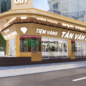 Thiết kế thi công tiệm vàng Tân Văn Minh Vĩnh Long